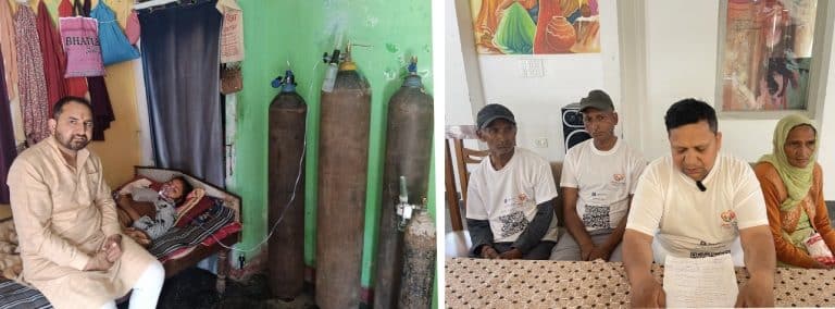 एक पिता कि बेटे की सांसों के लिए जंग और एक बेटी की जिंदगी से चल रही है लड़ाई दो परिवारों को है मदद की दरकार